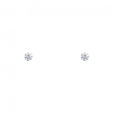 14Kt White Gold 4 Prong Natural Diamond Stud Earrings 0.05Ct... 14Kt White Gold 4 Prong Natural Diamond Stud Earrings 0.05Ct...